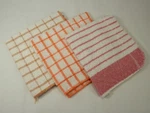 3 Vintage Cannon Usa Cloths 2 Dish 1 Wash Waffle Weave Brown Orange & Rose. Fixed Price $19.00.