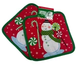 Christmas House Snowman Oven Pot Holders. Fixed Price $10.00.