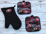 49 Ers Sf Mitt Pot Holder Kitchen Gift Set Handmade Sport Team. Fixed Price $42.00.