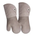 Professional Silicone Oven Mitts, 1 Pair, Heat Resistant, Kitchen, Baking, Bbq,. Fixed Price $23.97.