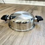 West Bend Kitchen Craft Double Handle 2QT Steel Dome Lid For Steamer Pots. Fixed Price $15.00.