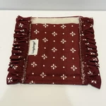Longaberger Fabric Handle Gripper In Traditional Red Pattern New 219035. Fixed Price $9.99.