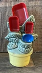 Vintage Wall Pocket Measuring Spoons Holder Flower Pot Ceramic Usa Mid Century. Fixed Price $13.00.