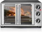 Double French Door Countertop Toaster Oven, Bake, Broil, Toast, Keep Warm. Fixed Price $99.00.