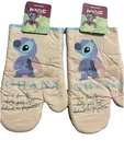 Disney Stitch Ohana Oven Mitts 100% Cotton Standard Size Lot Of 2 Cute Nwt. Fixed Price $10.00.