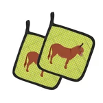 Caroline's Treasures Carolines BB7674PTHD Irish Donkey Green Pair Of. Fixed Price $39.64.