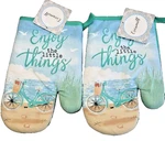 Bike Kitchen Oven Mitts Set Of 2 Enjoy The Little Things Summer Beach. Fixed Price $22.02.
