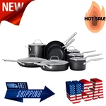 Calphalon Hard-anodized Nonstick 14-PIECE Cookware Set Pots & Pans Free Ship. Fixed Price $148.99.