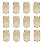 Fun Express Gold Mason 12 Pack - Premium Glass Set For Wedding. Fixed Price $70.17.