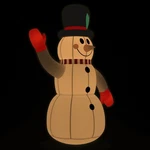 Inflatable Snowman With Leds Holiday Blow Up Ornaments Decorations Vidaxl. Fixed Price $51.99.