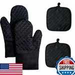 Xukokely Oven Mitts And Pan Racks 4-PIECE Set Extended Kitchen. Fixed Price $16.36.