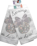 Disney Minnie Mouse Face & Hands Cotton Kitchen Dish Towel Spring Here 2-PACK. Fixed Price $19.94.