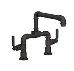 Newport Brass Duncan Two Handle Bridge Kitchen Faucet Flat Black, 3220- 5403/56. Fixed Price $750.00.