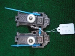 Pair Of Matching Cabinet Latches W/ Porcelain Knobs & Keepers (20719). Fixed Price $67.95.