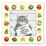 Alice's Cottage Cotton Scented Spiced Mug Mat Coaster Holiday Cat Burglar - New. Fixed Price $6.00.