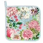 Michel Design Works Garden Melody Potholder Blue Floral - New. Fixed Price $10.00.