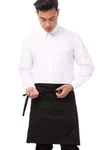 Chef Works Unisex Women Half Bistro Server 1 Pocket Apron Black 27" 29". Fixed Price $14.99.