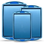 Nutrichef 3 Pcs. Kitchen Oven Baking Pans- Deluxe Nonstick Blue Diamond Coating. Fixed Price $27.99.