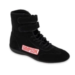 Simpson Racing Hightop Shoes Classic Style With High-top Design- Size 11 Black. Fixed Price $132.95.