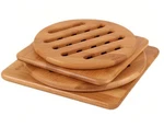 Alfto Hot Pads Trivet,table Solid Bamboo Wood Trivets For 4PCS,. Fixed Price $23.90.