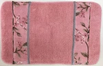 Melrose Bath Rug And Towel Set, Pink. Fixed Price $49.99.