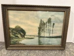 Framed Harp Of The Winds (martin 1895) Copyright Morris & Bendien New York 13X9. Fixed Price $49.99.