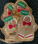 4 Gingerbread Pot Holder 8 X 9.5 -christmas Holiday Sleigh Bell Bistro. Fixed Price $12.59.