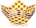 Patelai Microwave Bowl Cozy Holders Set Of 4, Brown, White, Yellow. Fixed Price $20.41.