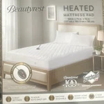 Beautyrest Heated Mattress Pad White 54X75X15IN Settings Smart Home. Fixed Price $60.00.