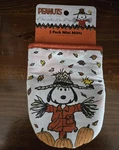Snoopy Scarecrow Fall Kitchen Mini Oven Mitt Set Of 2 Silicone Peanuts. Fixed Price $12.00.