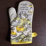 Blue Q "droppin' New Recipe" Oven Mitts - Without Tags. Fixed Price $9.99.