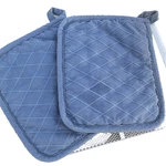 Target Figmint 2 Potholder Oven Mitten Mitts Cotton Blue Silicon Gripper Pocket. Fixed Price $7.19.