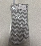Mackenzie Childs Sterling Zig Zag Oven Mitts, Set Of 2 Gray And White New. Fixed Price $38.00.