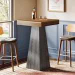 39.96" Bar Table For Small Space Home Square High Top Unit Kitchen. Fixed Price $119.99.