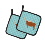 Caroline's Treasures Carolines BB7997PTHD Ankole-watusu Cow Blue. Fixed Price $34.47.
