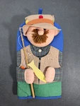 Vintage Winfield Trading Company Adorable Fisherman Fishing Oven Mitt 1990S. Fixed Price $12.99.