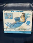 Swimline Flamingo Fabric Covered U-seat Inflatable Pool Float. Fixed Price $25.00.