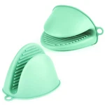 Auauy Mini Oven Mitts, Heat Green-silicone (1 Pair). Fixed Price $14.97.