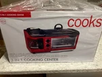 Nwt Cooks 3-IN-1 Cooking Center: Non Stick Griddle 4-SLICE Toaster Oven Coffee M. Fixed Price $99.99.