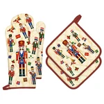 Arquiel Christmas Nutcracker Oven Mitt & Pot Holder X2,. Fixed Price $21.82.