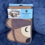 Ototo Hot-dog Mitts Double Oven Design Kitchen Pot Holder Set Nwt. Fixed Price $24.99.
