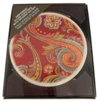 New Pier 1 Absorbent Stone Drink Coasters With Wooden Holder Set Of 4. Fixed Price $19.95.