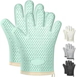 2PACK Oven Mitts For Grilling And Baking, Non-slip Silicone Gloves, Waterproo.... Fixed Price $27.99.
