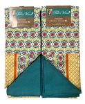 Pioneer Woman Daisy Chain Kitchen Towels 4 Floral Solid Teal 16 X 28 New. Fixed Price $21.97.