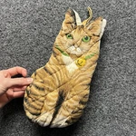 Vintage 1992 Boston Warehouse Cat Oven Mitt Tabby Kitchen Decor Kitty Home Mcm. Fixed Price $13.50.