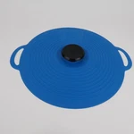 Zeal Self Sealing Lid Silicone Blue 11 Inches With Handles Bowl Pan Dutch Oven. Fixed Price $9.63.