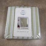 Simply Shabby Chic Window Panel Green Stripe Blue White 54X84 New. Fixed Price $32.26.