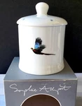 Sophie Allport Pheasant Fine Bone China Sugar / Honey Jam Pot New. Fixed Price $22.95.
