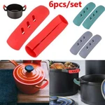6PCS Grip Silicone Pot Holder Sleeve Glove Pan Handle Cover Kitchen Tool. Fixed Price $5.97.