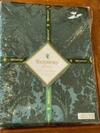 Waterford Linens Tablecloth Green Damask Holiday 66" 84" Oblong Luxe New Nip. Fixed Price $50.00.